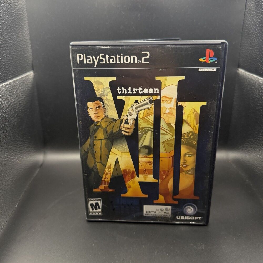 XIII Thirteen (Sony PlayStation 2, 2003) PS2 CIB w/ Manual - Tested